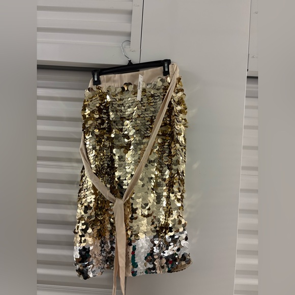 J. Crew Satin-Bow Pailette Sequin Skirt. Size 16. New with tags. - Picture 1 of 3